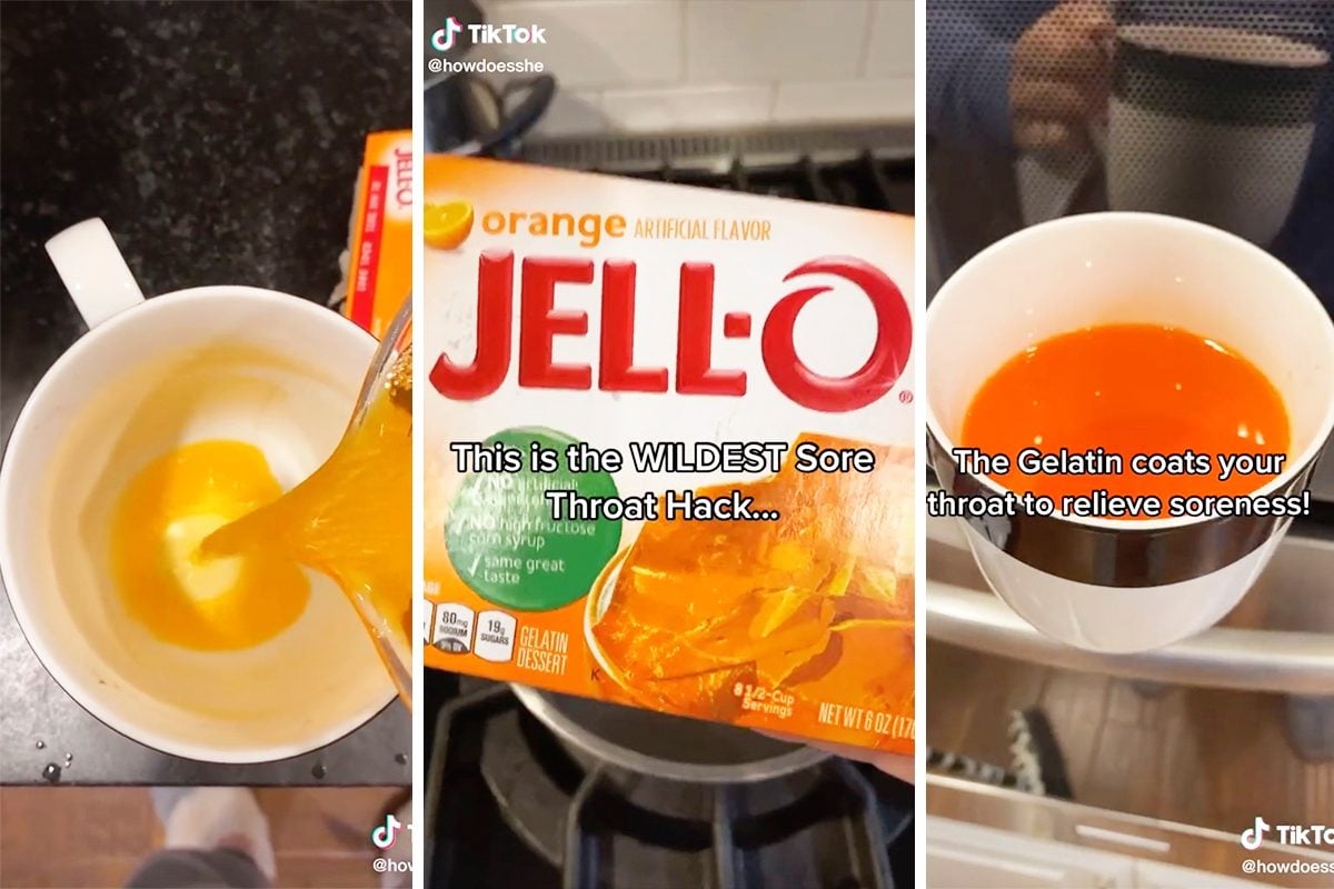 This Viral Video Shows You How to Make a Sore Throat Remedy Out of Jell-O