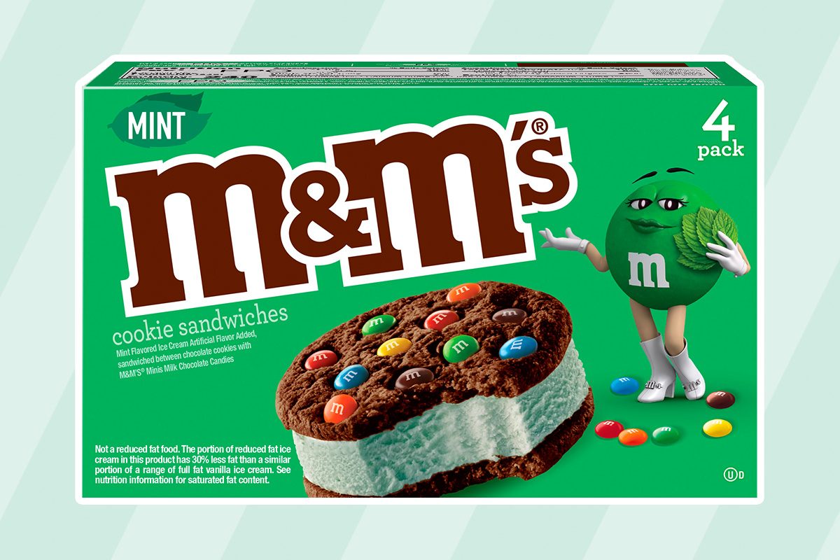 M M S Just Revealed Its Mint Ice Cream Cookie Sandwiches