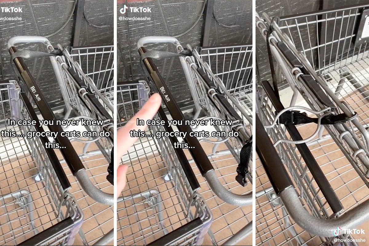 Supermarket trolley hack that allows people to unlock cart with no
