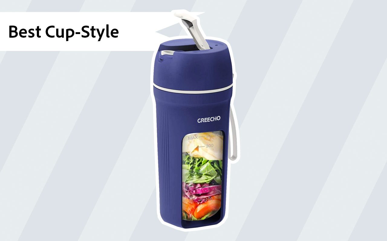 portable blender Greecho Portable One Handed Smoothies Rechargeable