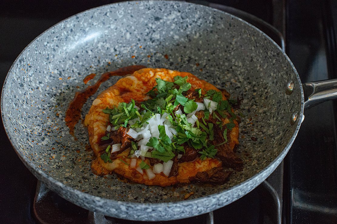 Tortilla With Cheese And Onion