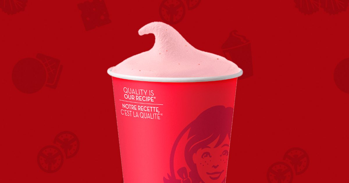 Wendy S Just Dropped A Brand New Strawberry Frosty In Canada