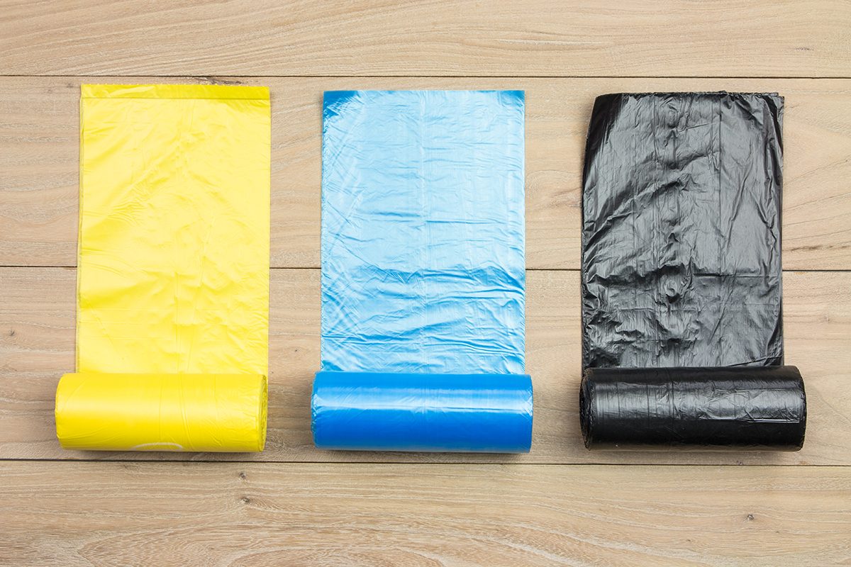 How to Make a Makeshift Garment Bag with Kitchen Trash Bags