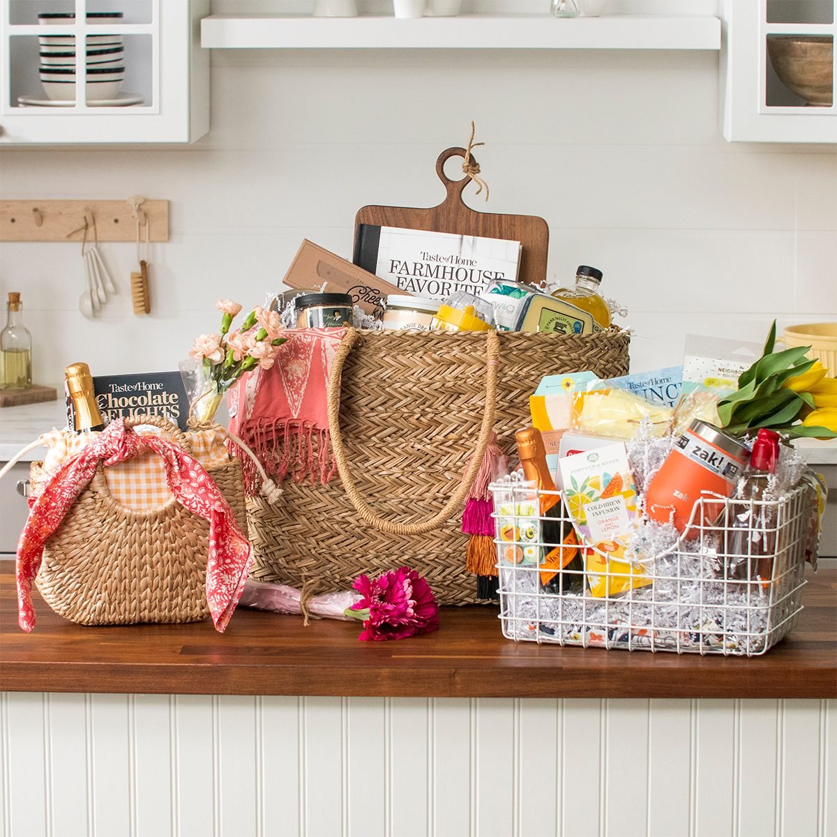 Light Brownish Cane Baskets for Gifts and Hampers