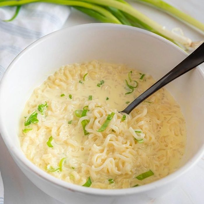 Bowl Of Creamy Ramen Made From Viral Tiktok Recipe