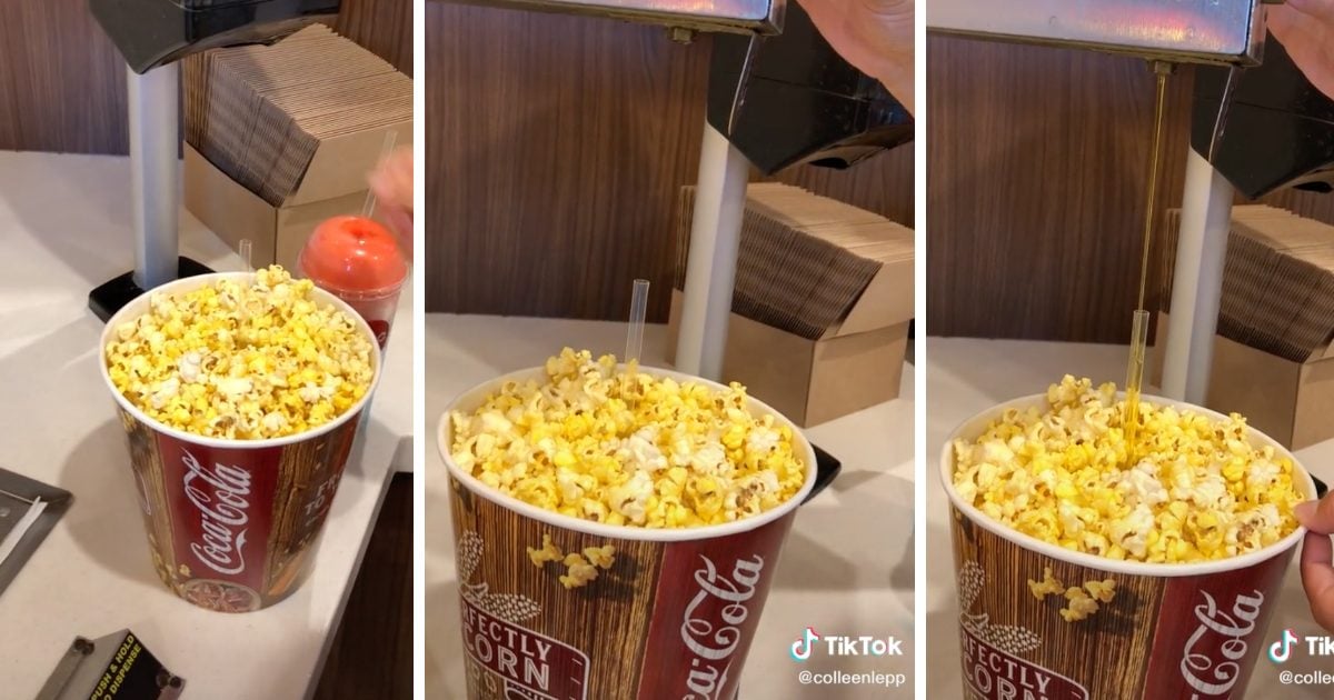 This TikTok Hack Will Completely Change How You Butter Movie Popcorn