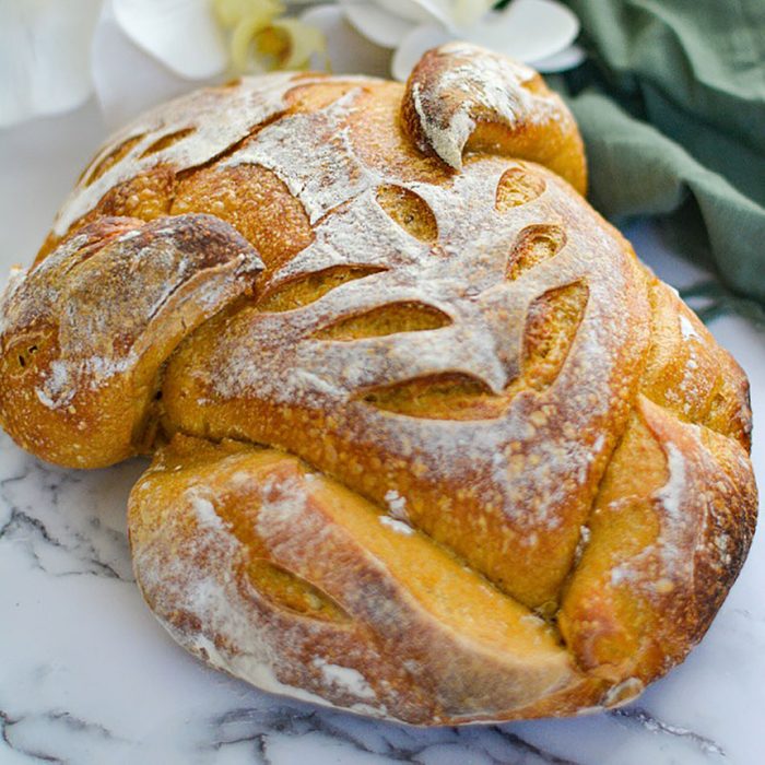 Turkey Shaped Sourdough Bread