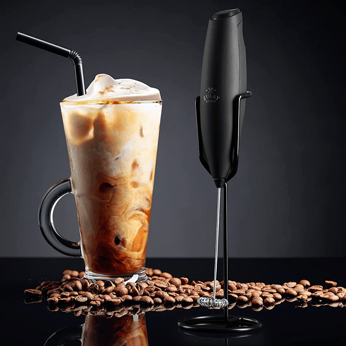  Zulay Mini Frother and Mixer - Travel Milk Frother for