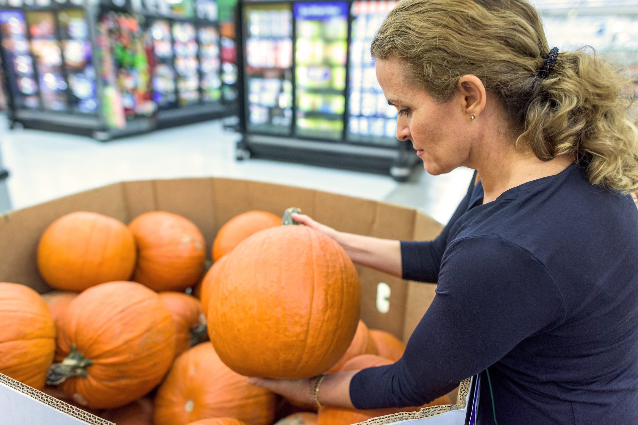 Shopping for pumpkins