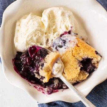 Blueberry sonker dessert