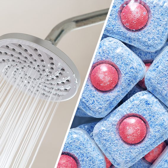 https://www.tasteofhome.com/wp-content/uploads/2021/08/shower-head-and-dishwasher-tablets-gettyimages.jpg?resize=568%2C568