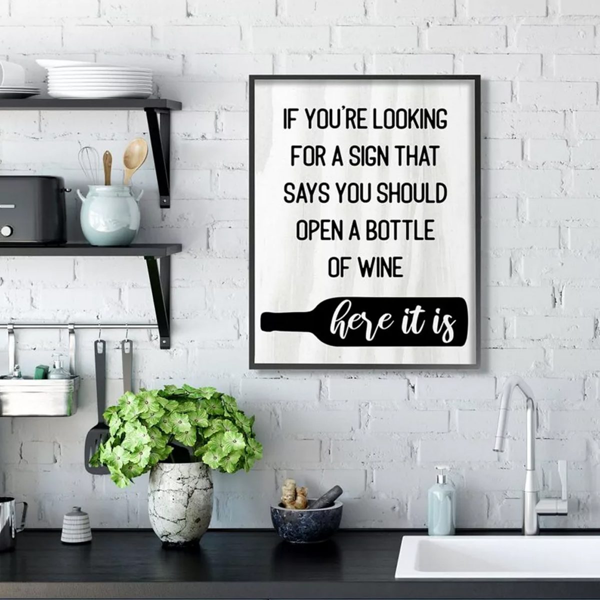Hang these funny Kitchen Quotes and Sayings on your kitchen wall and you  have kitchen wall art decor…