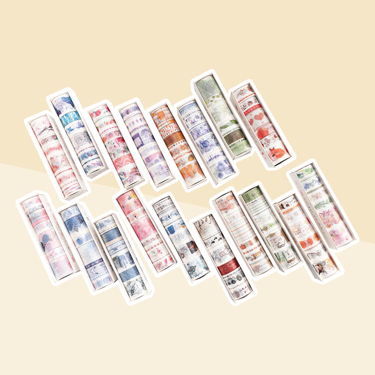 8 Pattern Washi Tape Set