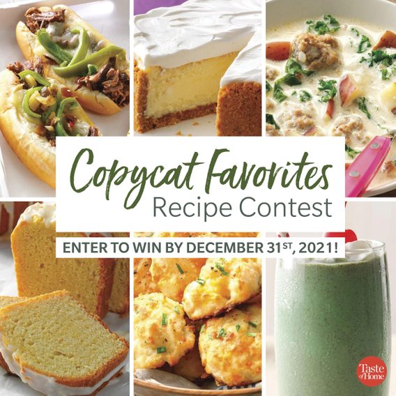 Recipe Contests Prizes & More Taste of Home