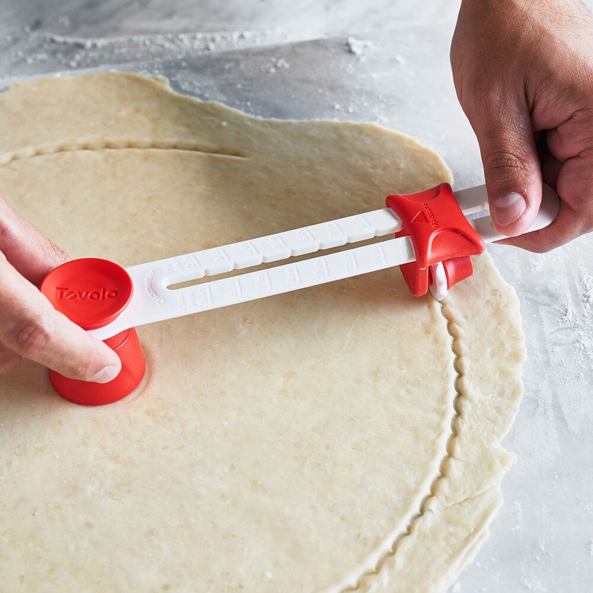 Pizza Plastic Baking Tools Pie Crust Shape Cutter Pie Slices Home Cooking Baking Gadgets, Gray