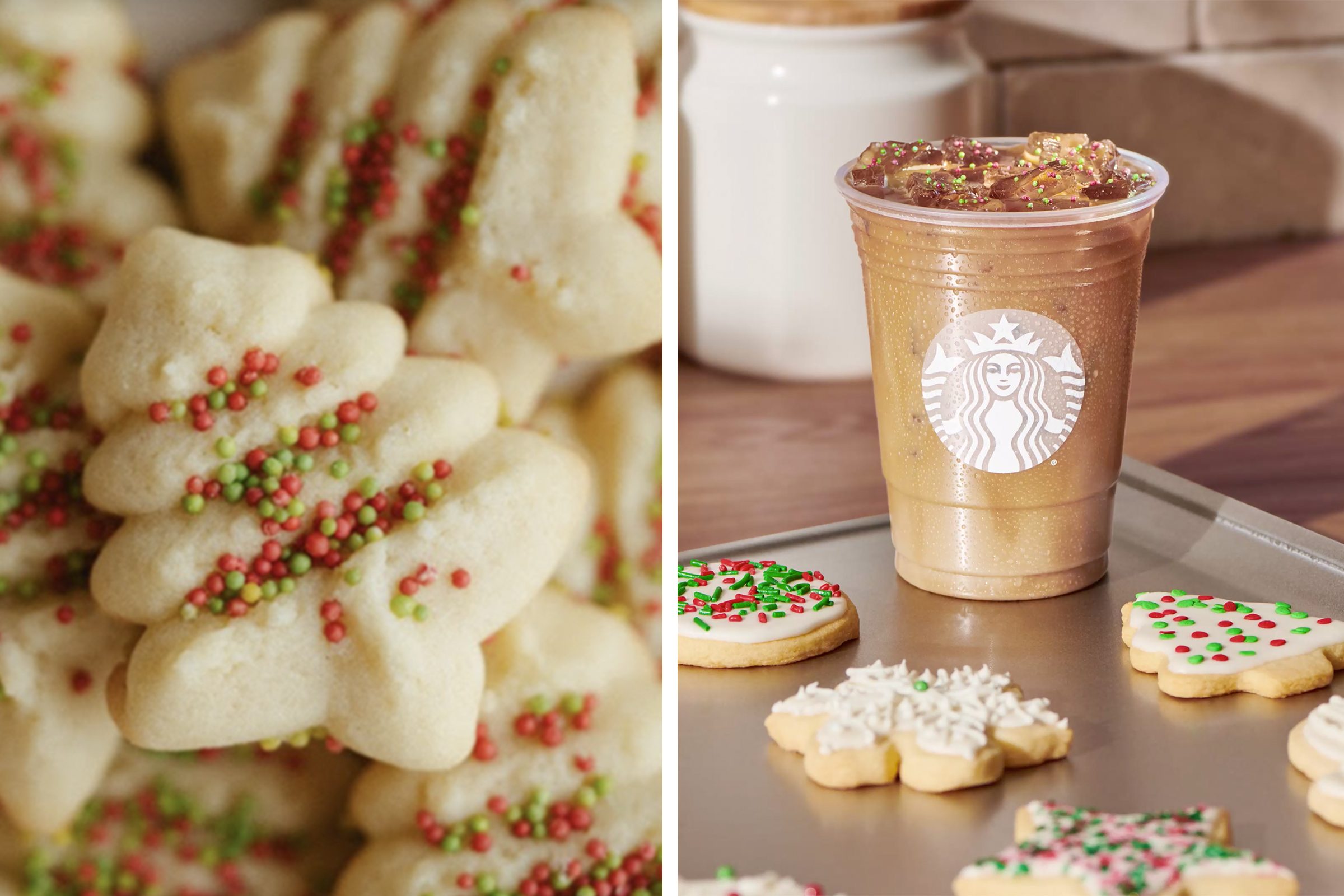 starbucks christmas cookie latte calories