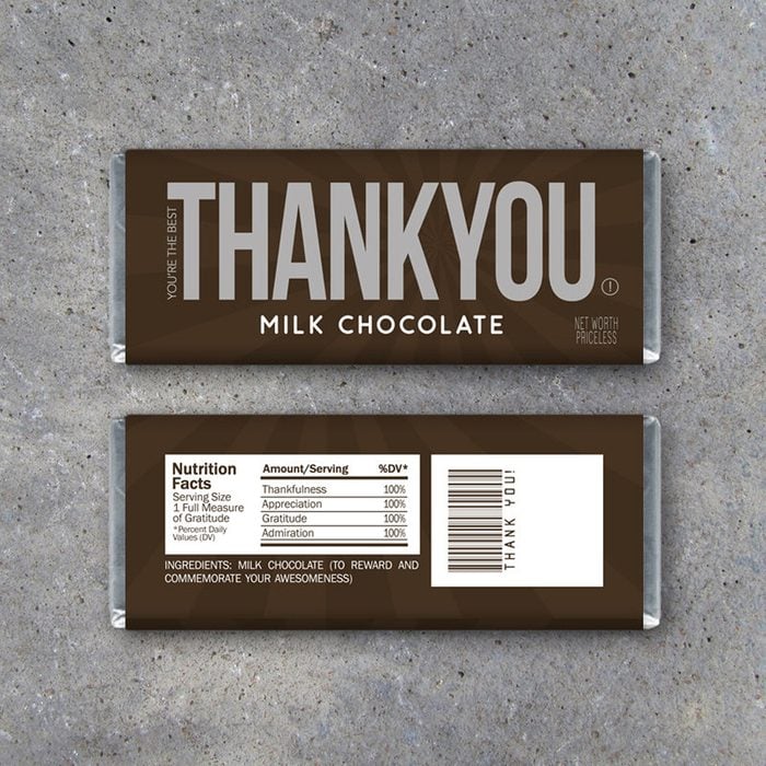 Thank You Chocolate Bars