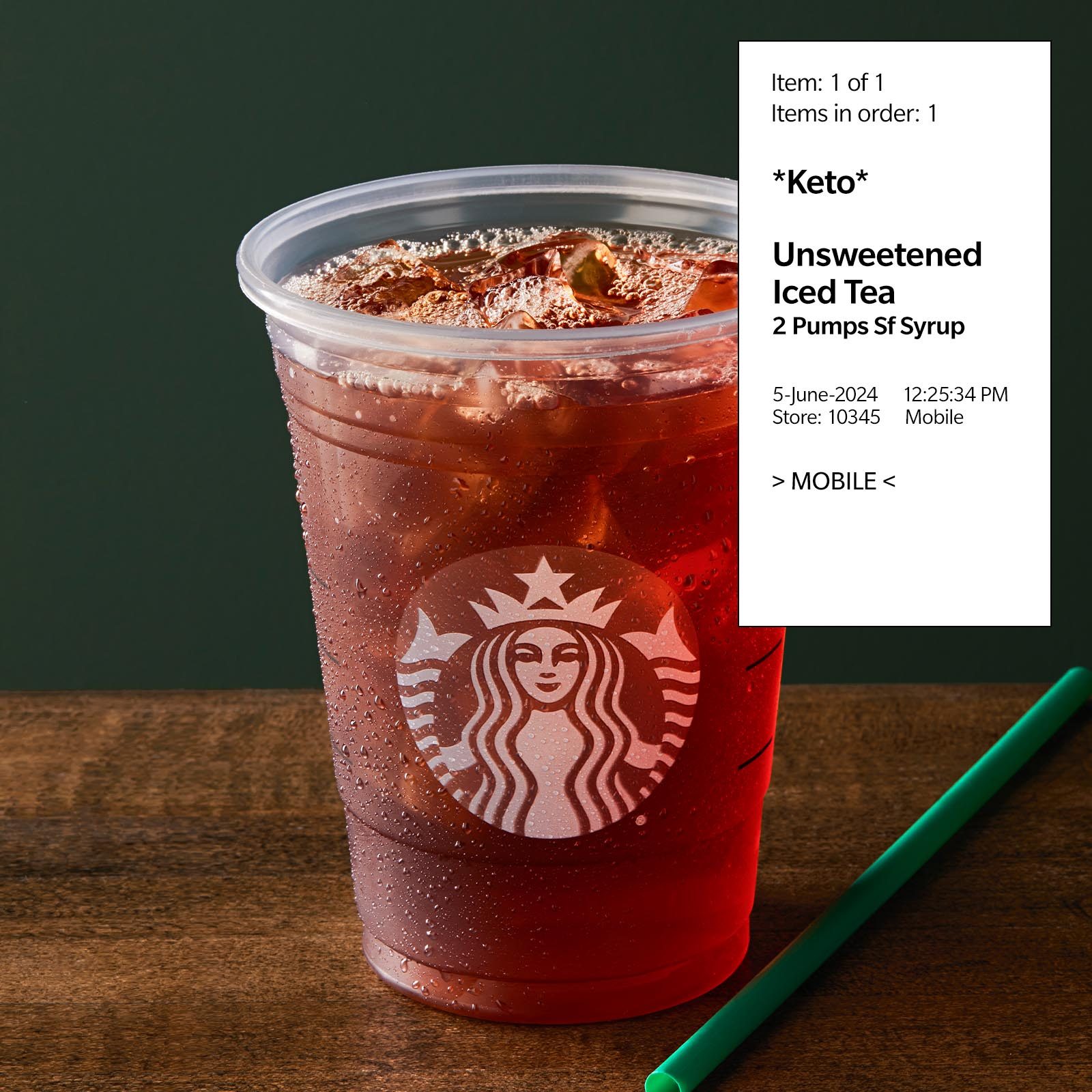 Keto Starbucks Drinks 2 Unsweetened Iced Tea