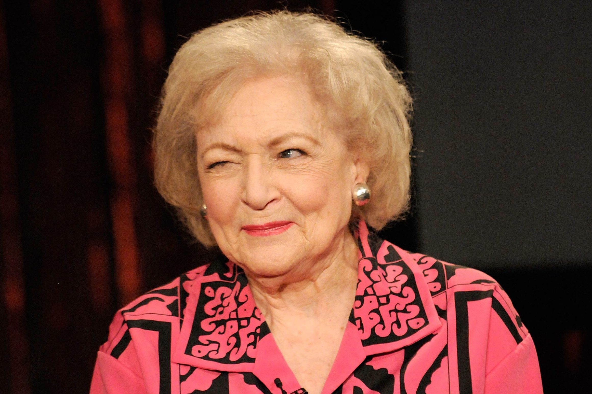 Betty White winking