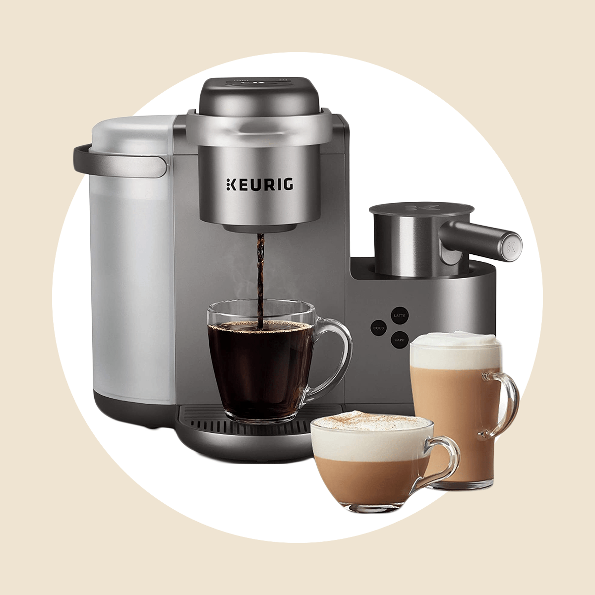  Megalesius Single Serve Coffee Maker, 2 In 1 Mini Coffee Maker  For Single Cup Pods & Ground Coffee, 10 Oz Brew Sizes, One Cup Coffee Maker  With One-Button Control, Rapid Brew