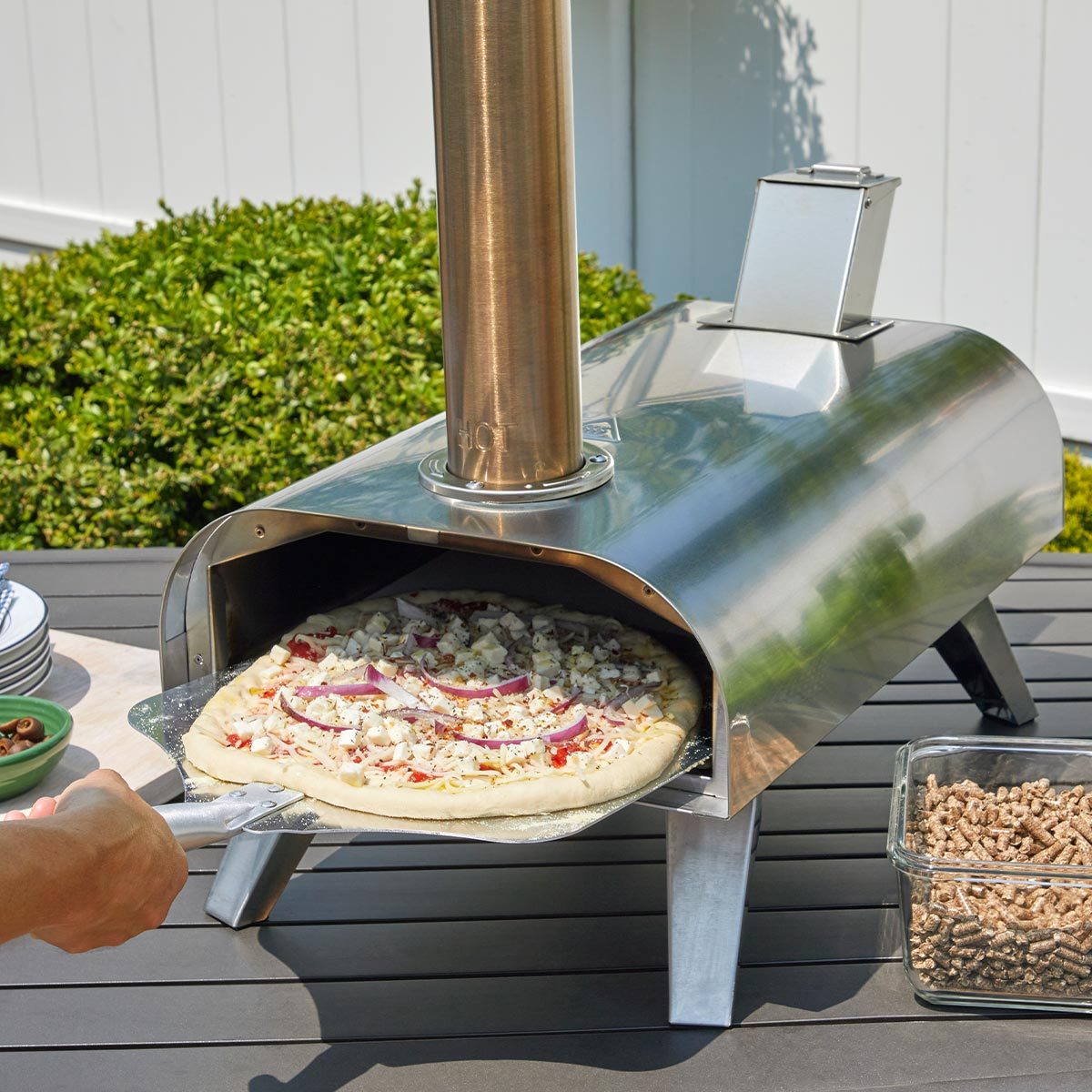 Mimiuo Portable Pizza Oven for Outdoor Camp Stove and Indoor Gas Range, Stove  Burner Top Pizza Box with Pizza Stone and Pizza Peel - Stainless Steel Gas  Grill Pizza Oven Kit 