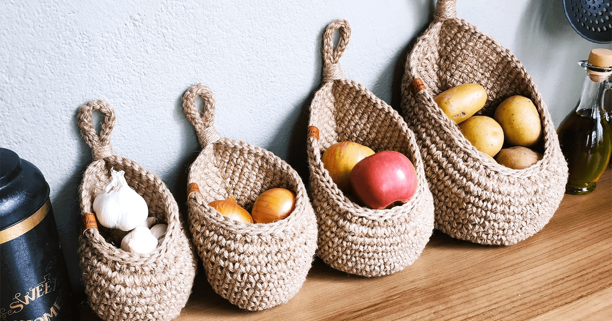 Household Plastic Knit Baskets Shelf Storage Organizer Perfect for
