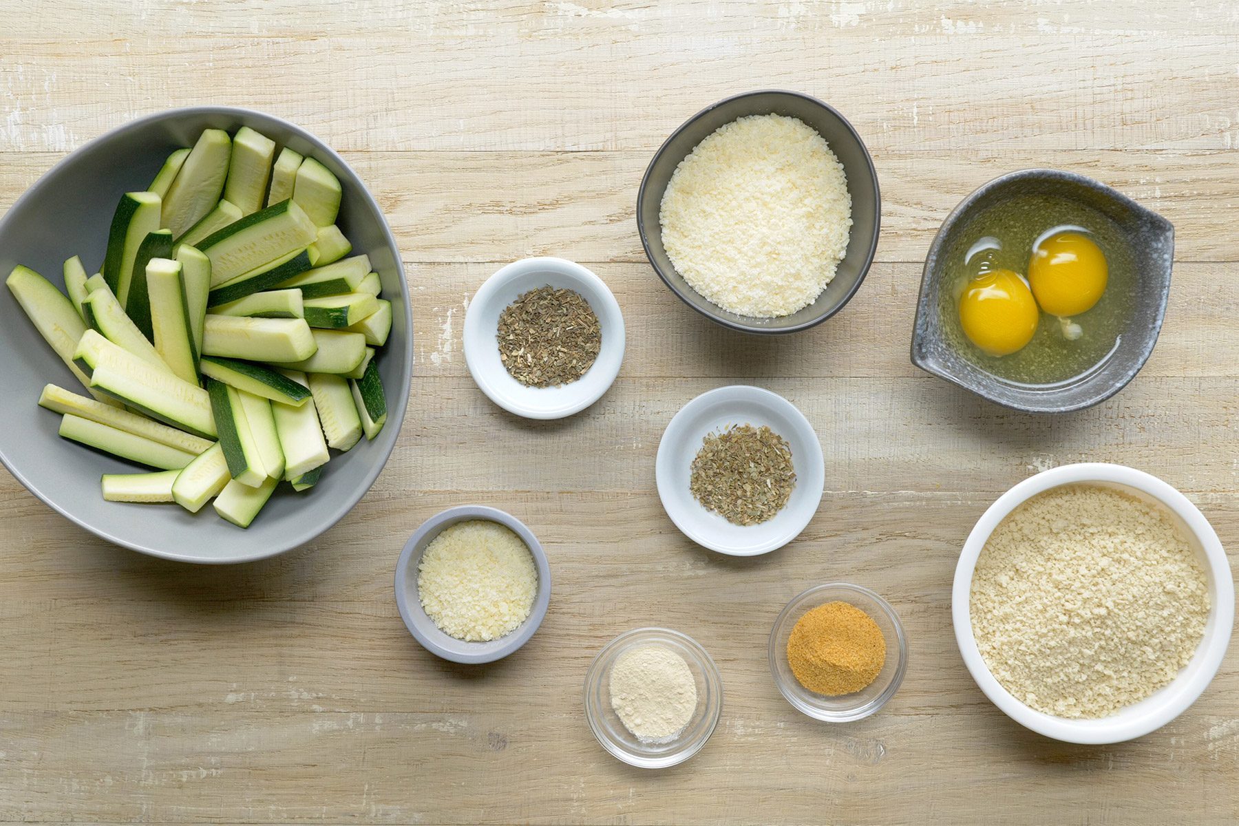 overhead shot of ingredients