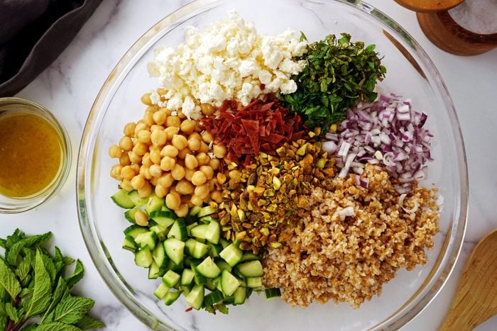 How to Make Jennifer Aniston's Favorite Salad {Healthy Bulgur Salad}