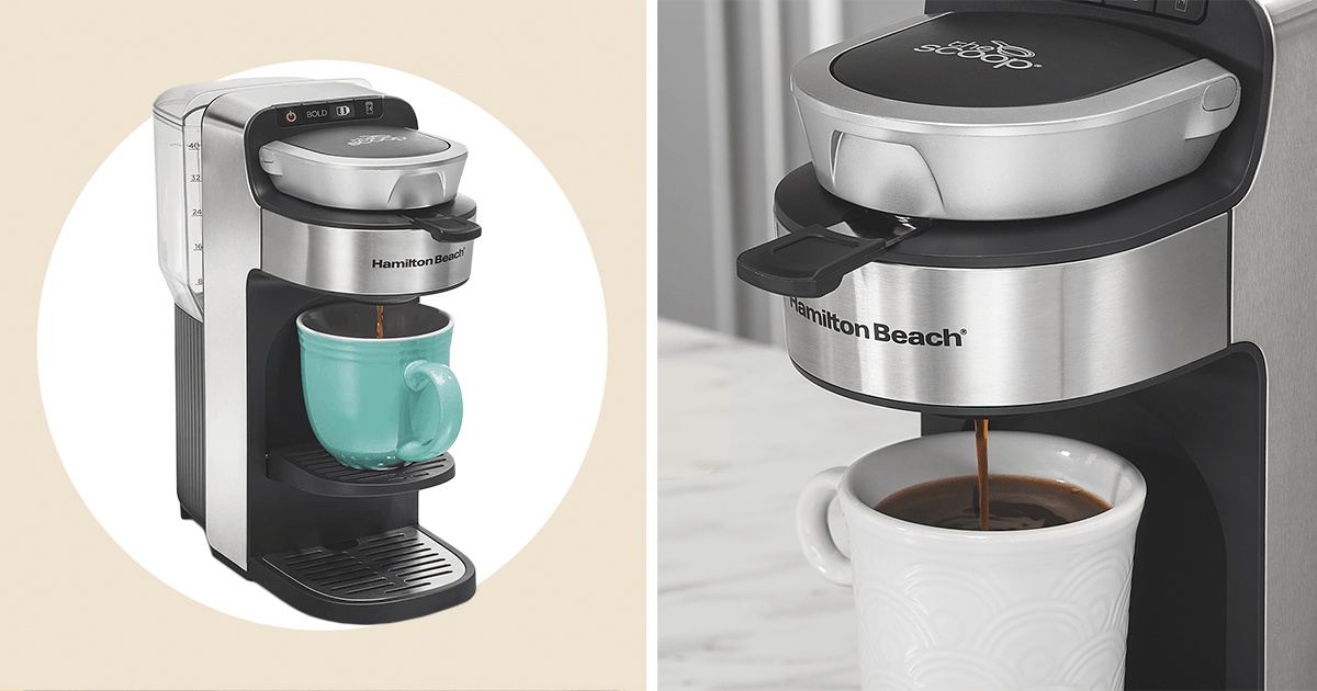 BREW WITH CONFIDENCE WITH THE HAMILTON BEACH SCOOP SINGLE SERVE