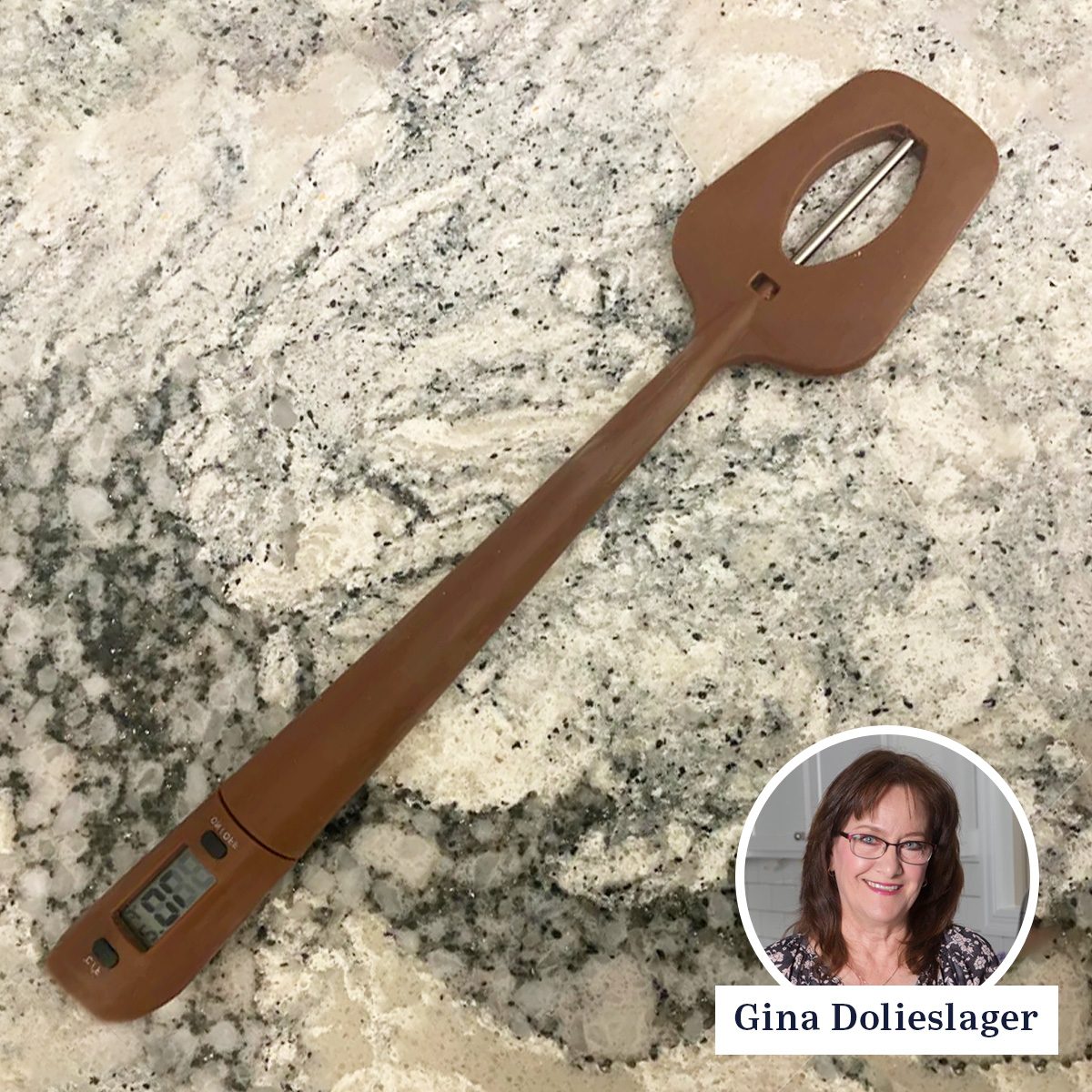 Spatula with thermometer, Thermo Choc Silikomart