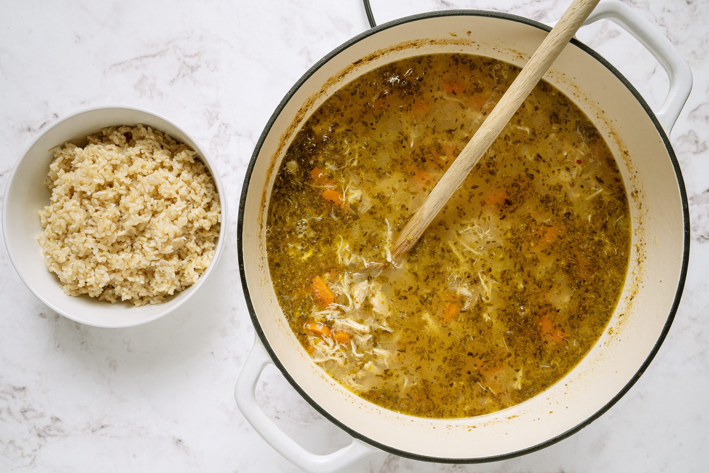 Leftover Chicken Soup Step 4