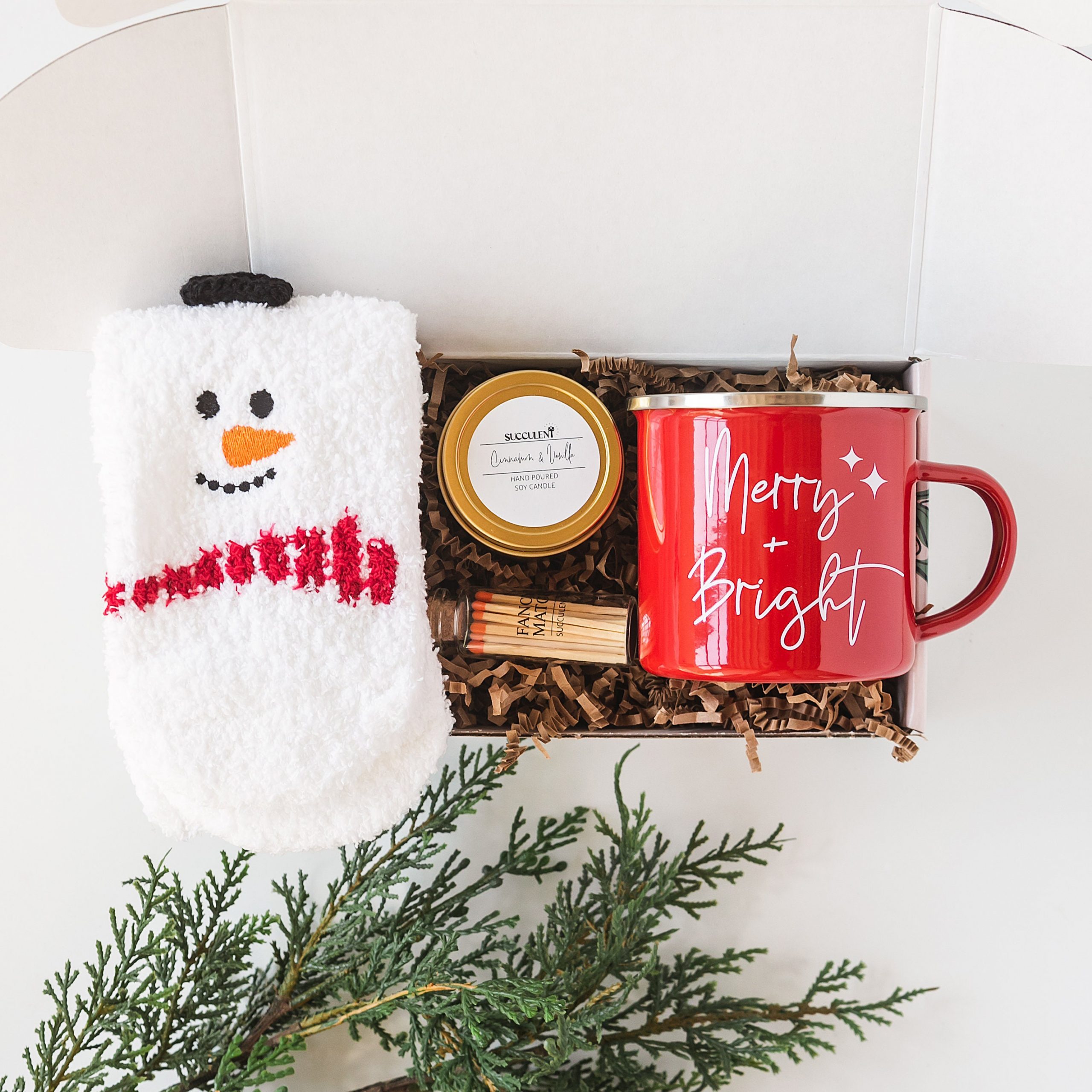Warm & Cozy Care Package for Friend | Merry Christmas Gift Basket