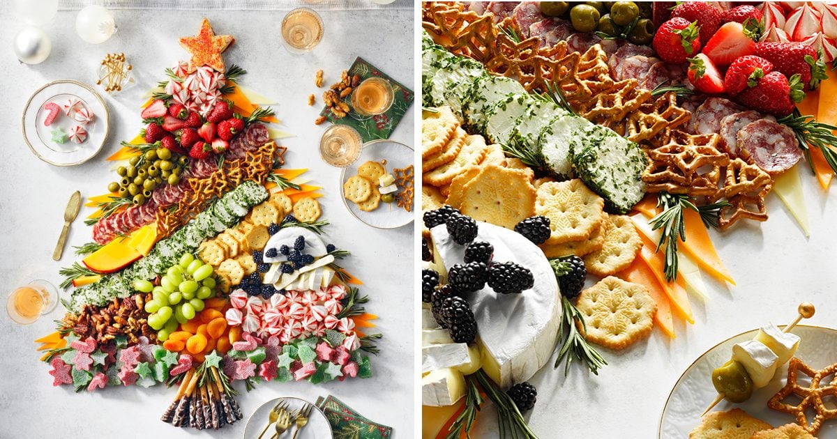 Christmas Tree Charcuterie Board - Happy Happy Nester