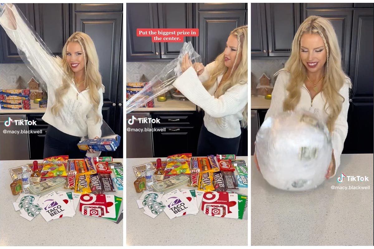 Using my Kirkland plastic wrap to make our annual plastic wrap ball game  for Thanksgiving! : r/Costco