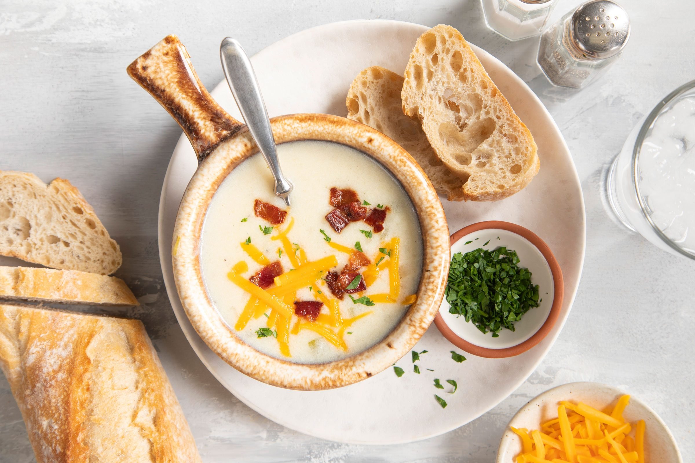 Old Fashioned Potato Soup - Barefeet in the Kitchen