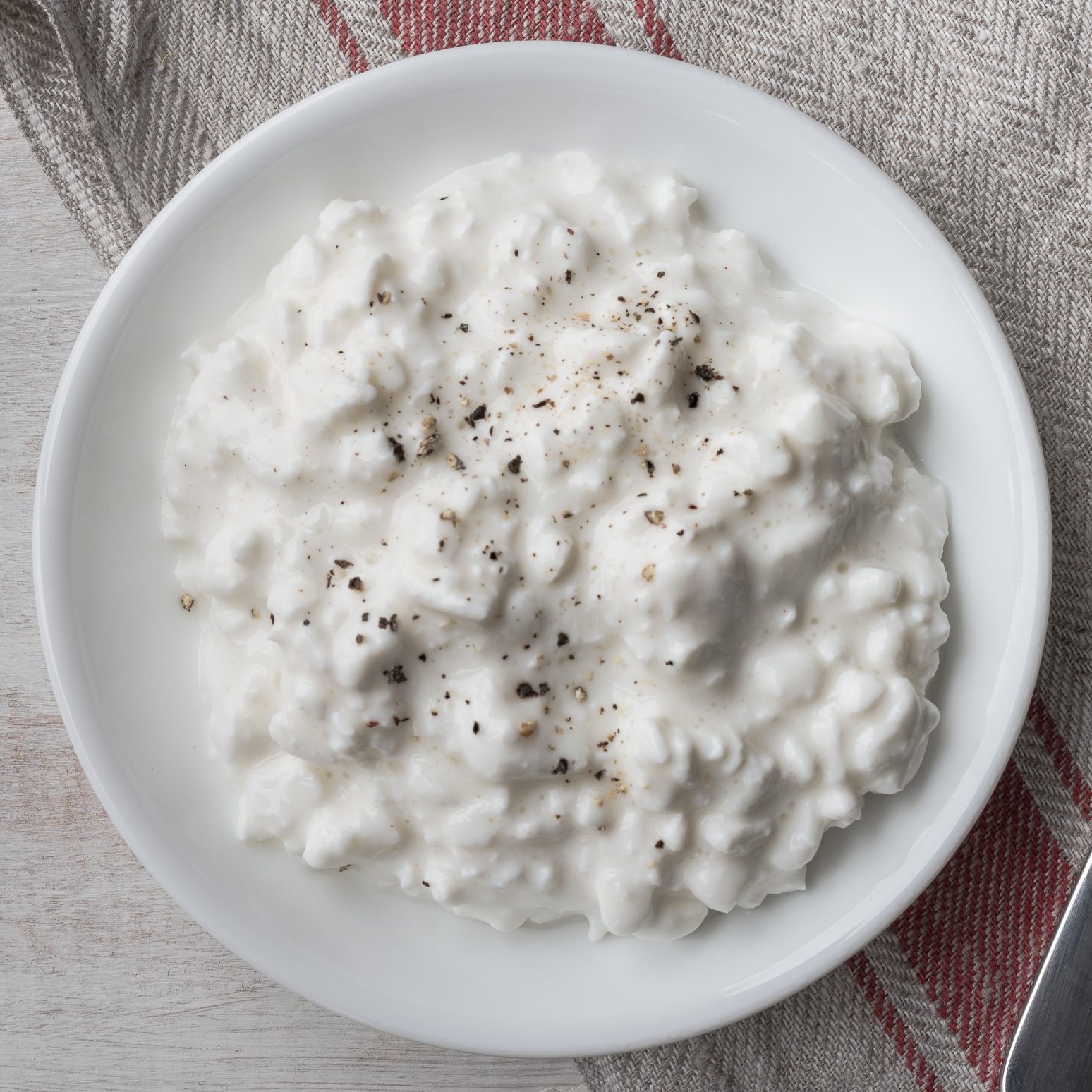 Cottage Cheese In A Bowl