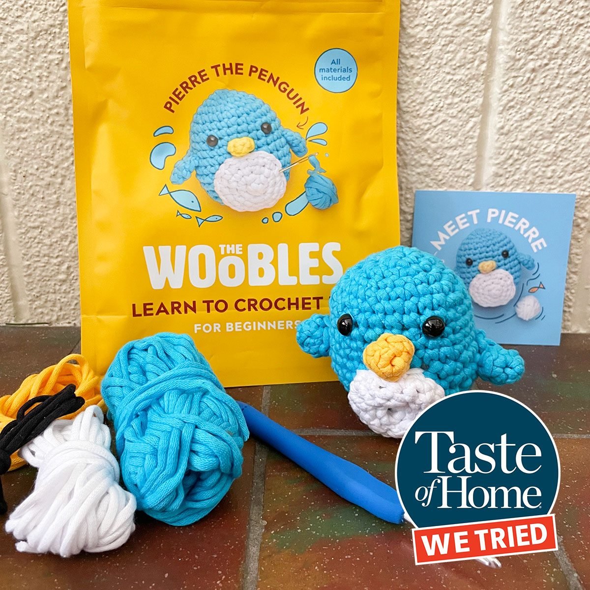 Wobbles Crochet Animal Kit, Woobles Crochet Kit For Beginners