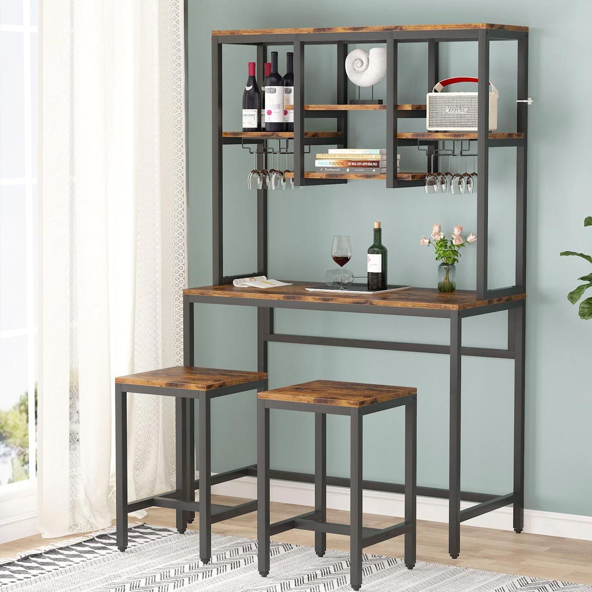 Home Garden Table Bar Set 