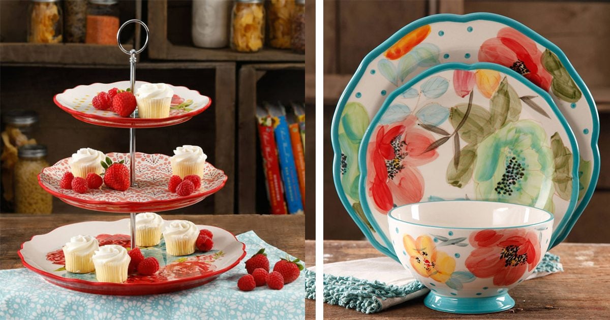 The Pioneer Woman 3-Piece Sweet Rose Sentiment Serving Bowls Set