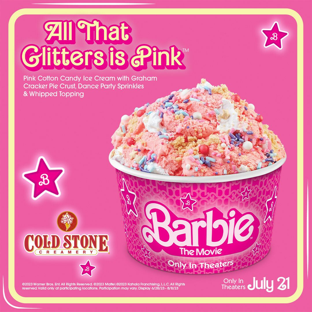 Cold Stone Is Now Scooping Up Pink 'Barbie'-Inspired Ice Cream