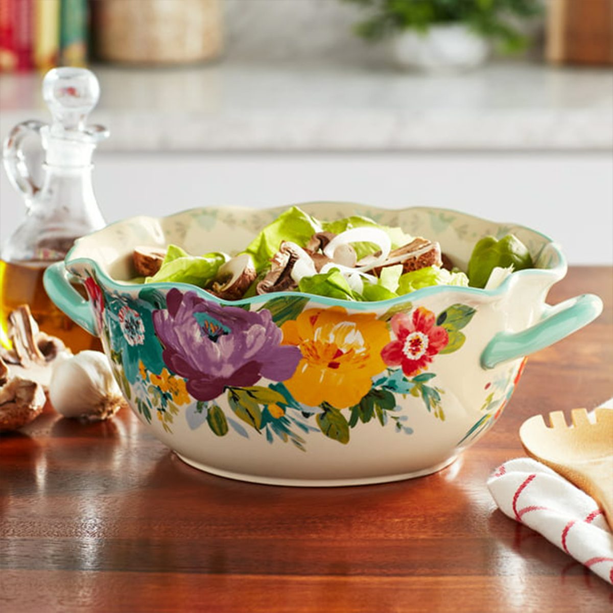 The Pioneer Woman Set of 3 10-inch Salad Bowls in Assorted