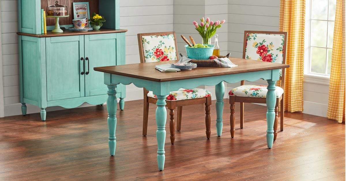 TOH Ecomm Pioneer Woman Kitchen Table And Chair Social Courtesy Walmart 