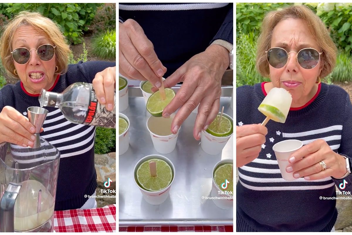 Strawberry Margarita Popsicles - Just a Taste