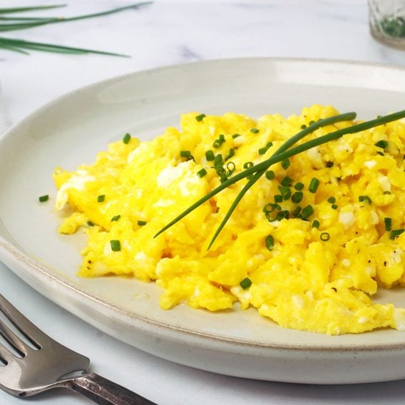 Recipe for Greek Style Scrambled Eggs With Saffron