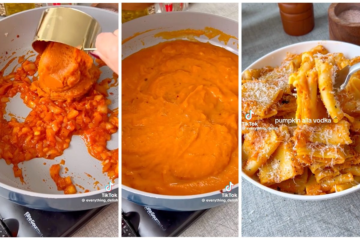 Pumpkin Alla Vodka Via Everything_Delish TikTok