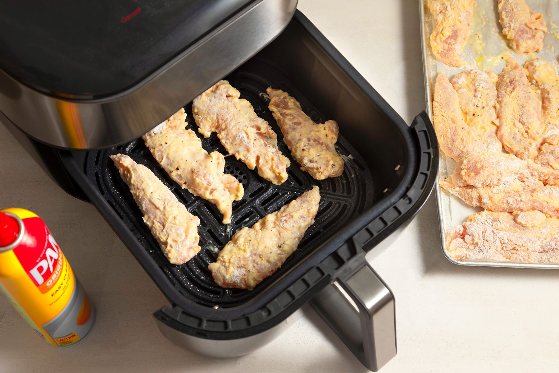 Frying the Chicken in Air Fryer