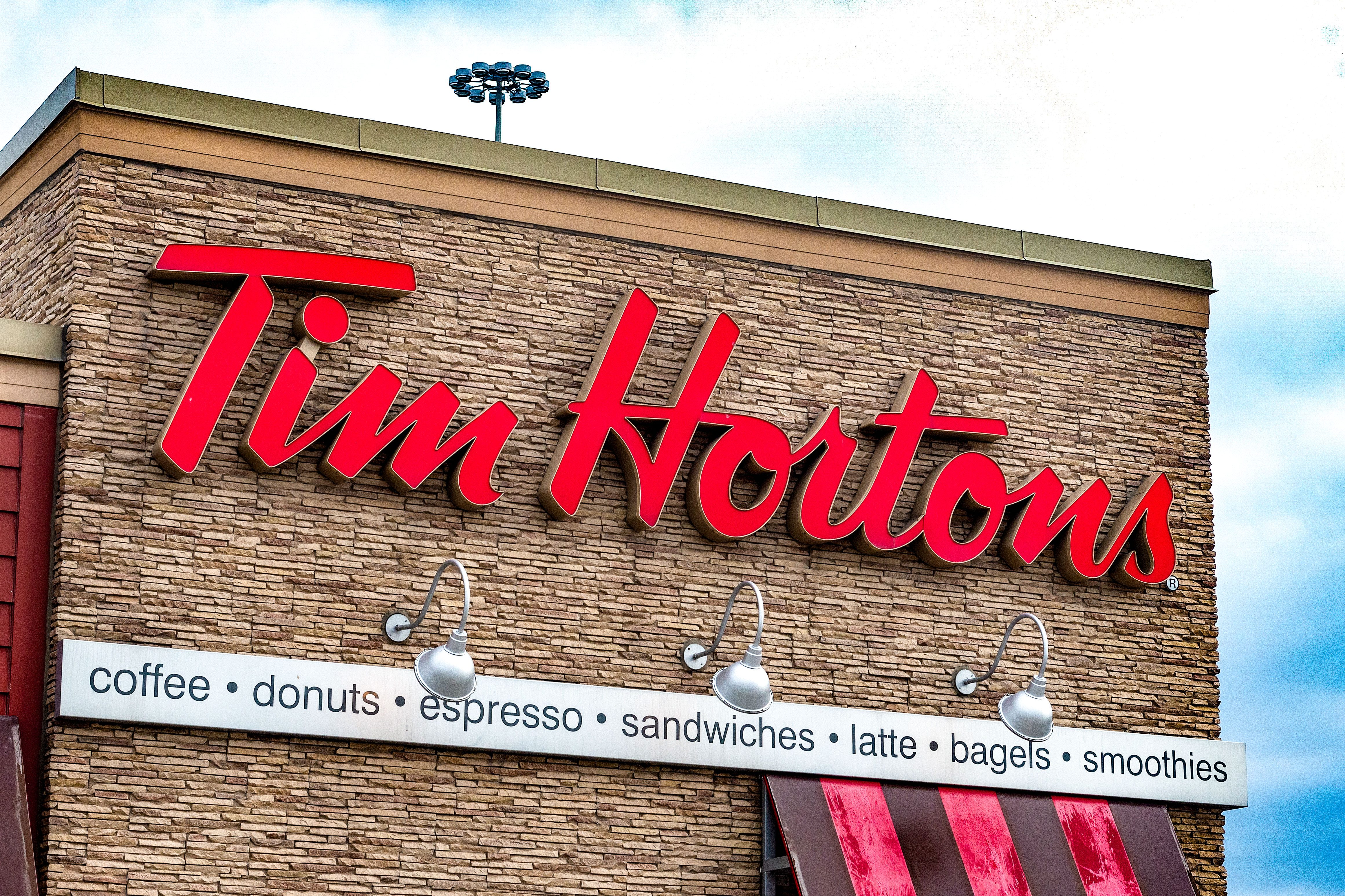 Logo and Sign of Tim Horton's