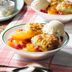 Grilled Raspberry Peach Cobbler