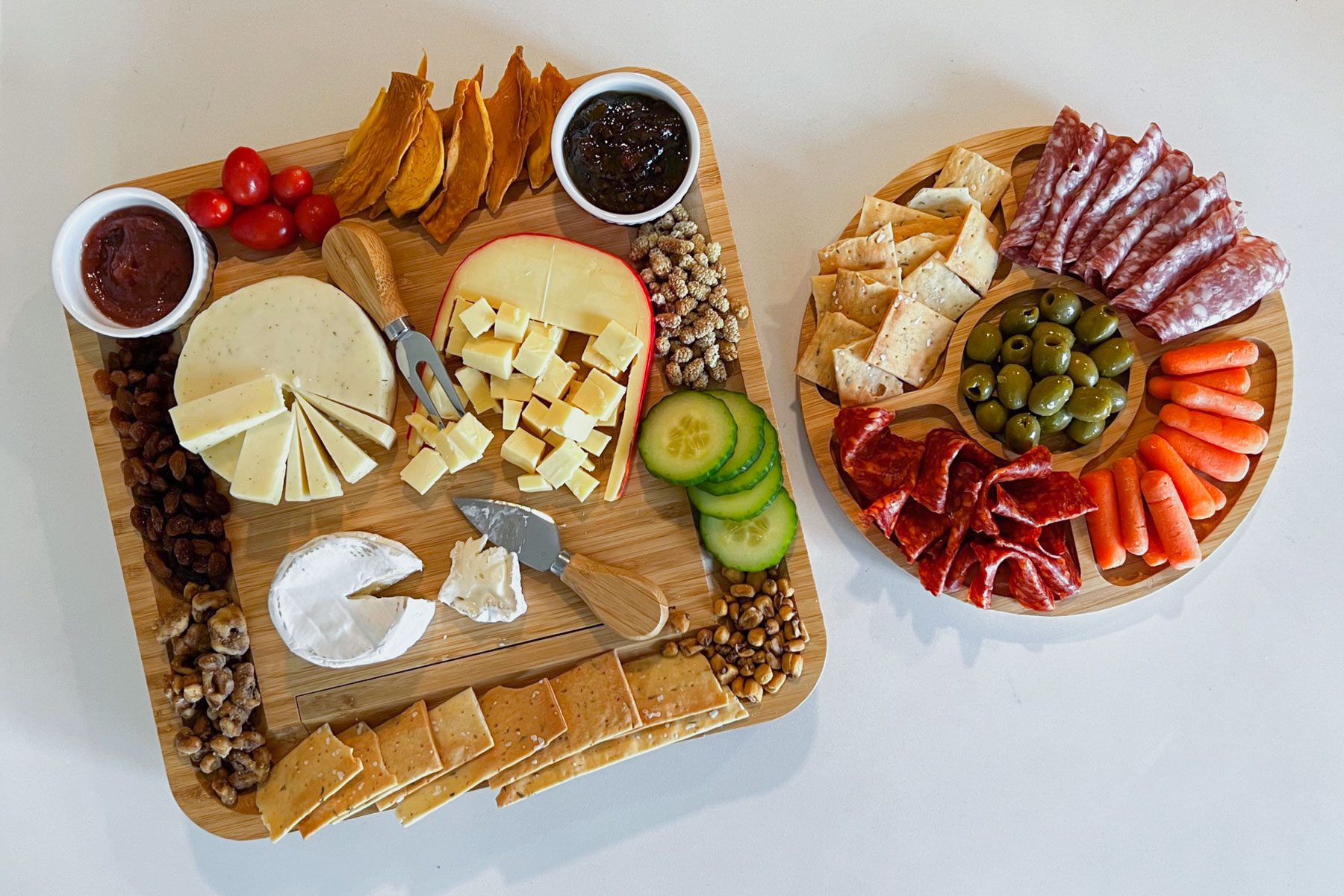 Platterful Charcuterie Kit on wooden board