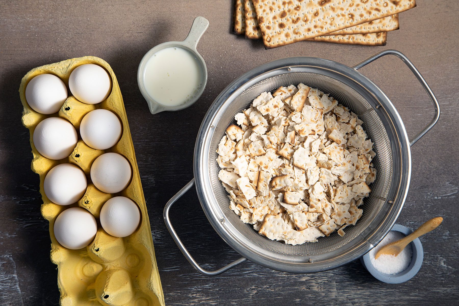 Ingredients for Matzo Brei